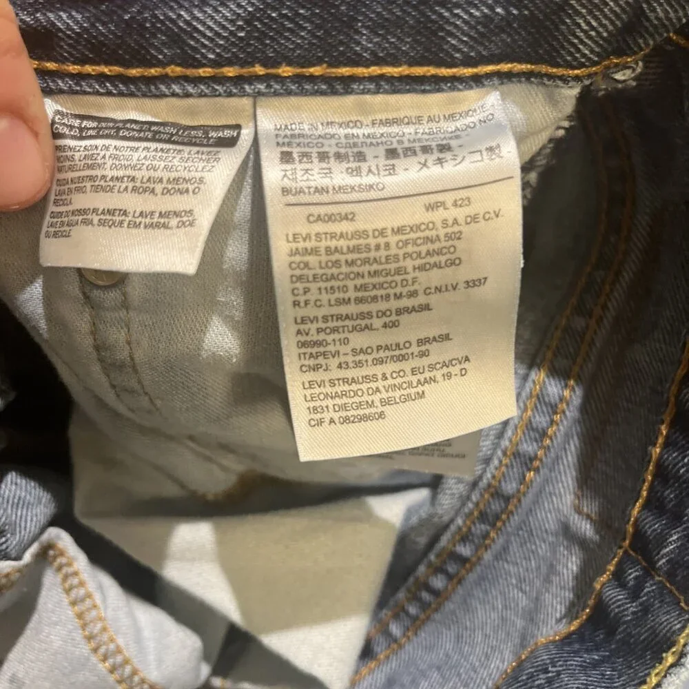 Levis 550 Jeans Mens Sz 36x32 * 33x 29.5* Blue Denim 90’s Classic Cowboy Western
